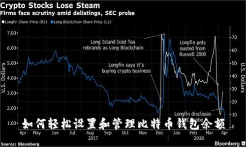 如何轻松设置和管理比特币钱包余额